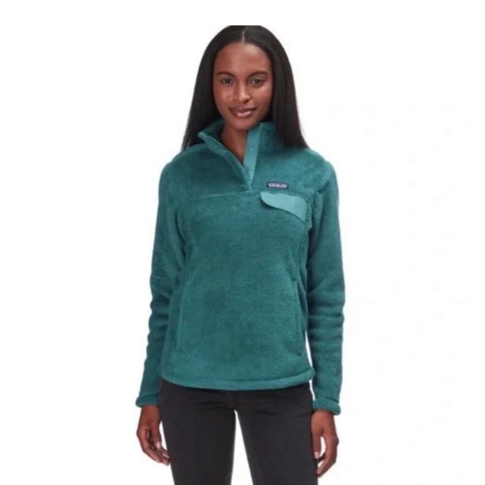 Patagonia Teal Green Fleece Pullover